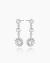 Anastasia Silver Dangler Studs