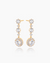 Anastasia Gold Dangler Studs