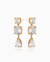 Audrey Gold Dangler Studs