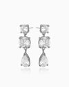 Audrey Silver Dangler Studs