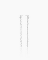 Cassandra Silver Dangler Studs