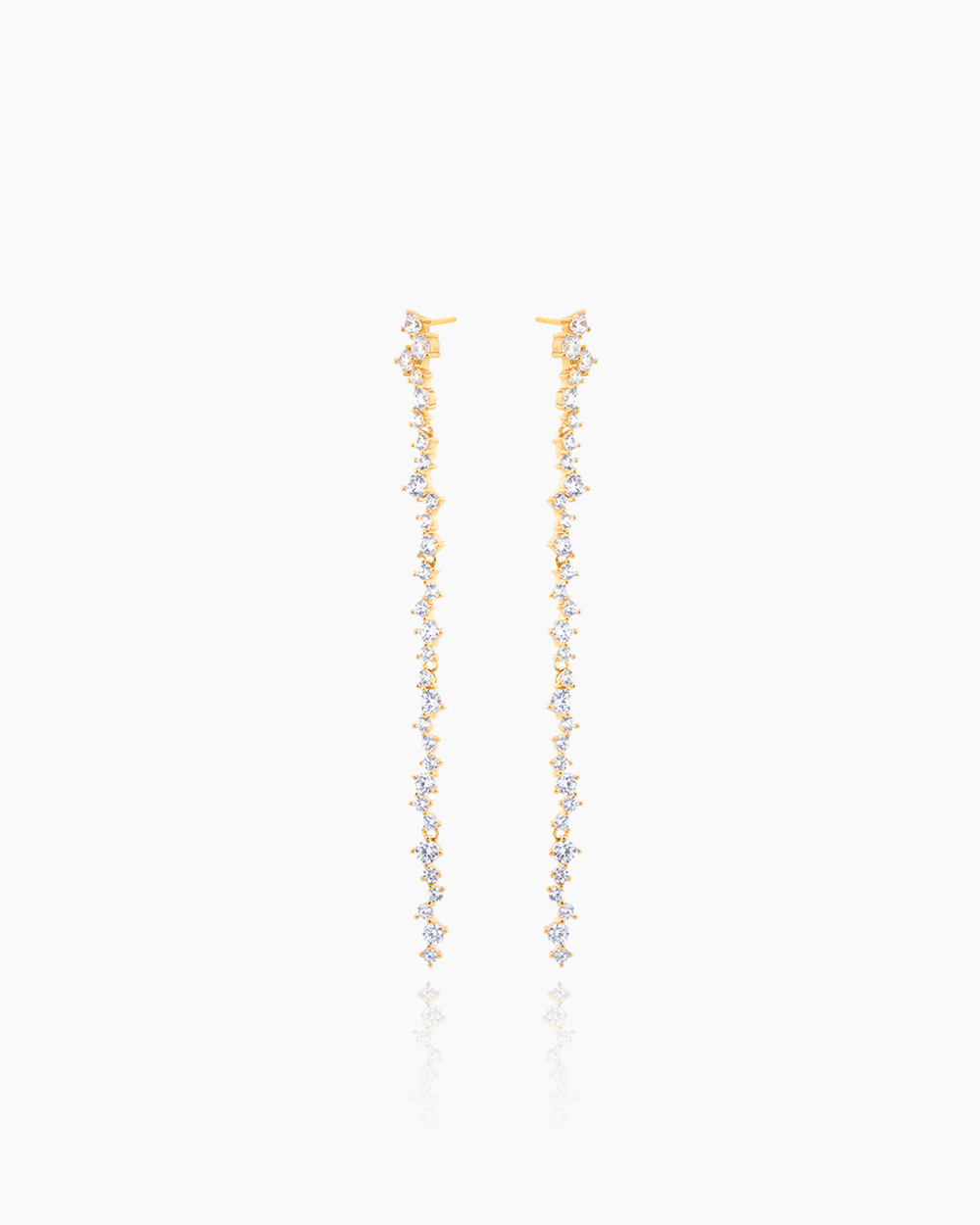 Cassandra Gold Dangler Studs