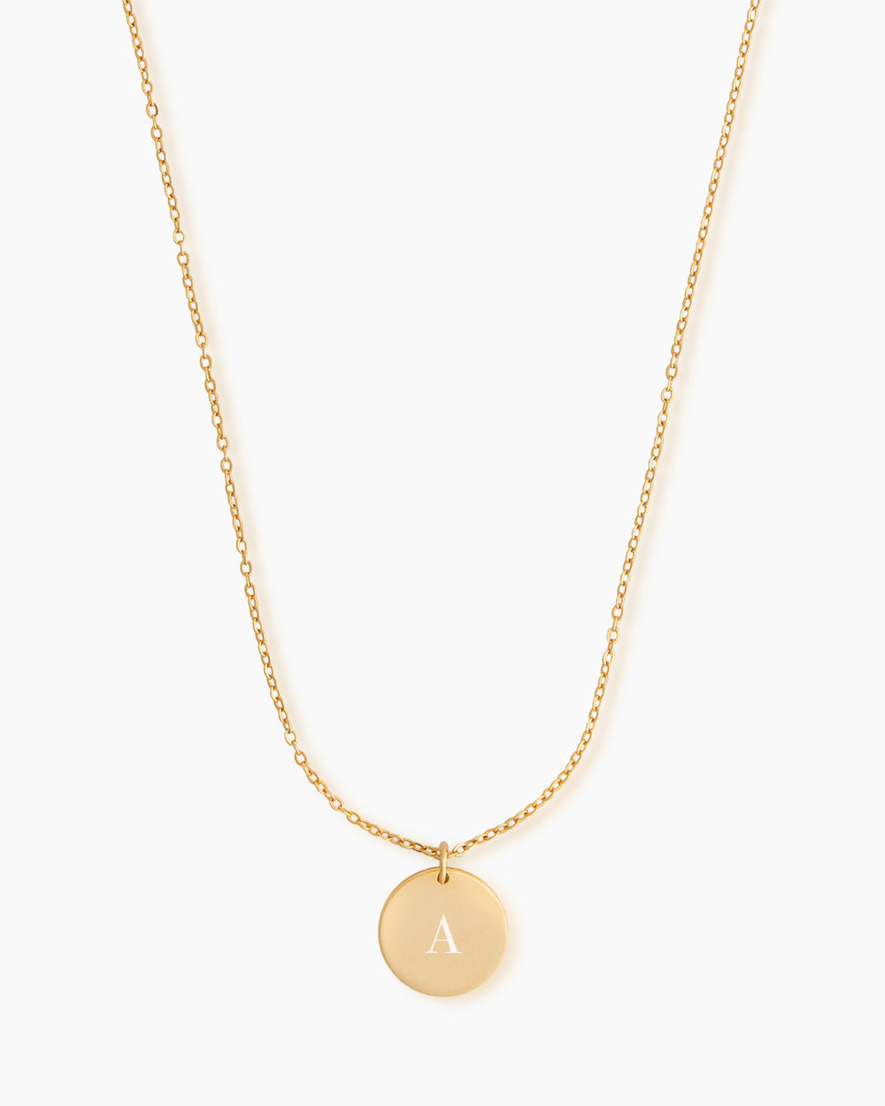 Initial Coin Gold Necklace