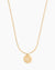 Initial Coin Gold Necklace