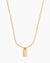 Initial Tag Gold Necklace