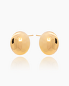 Amber Gold Studs