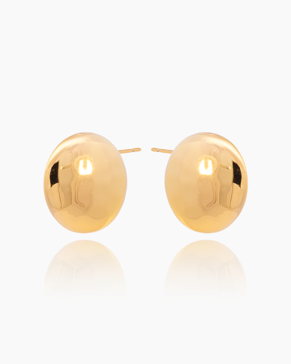 Amber Gold Studs