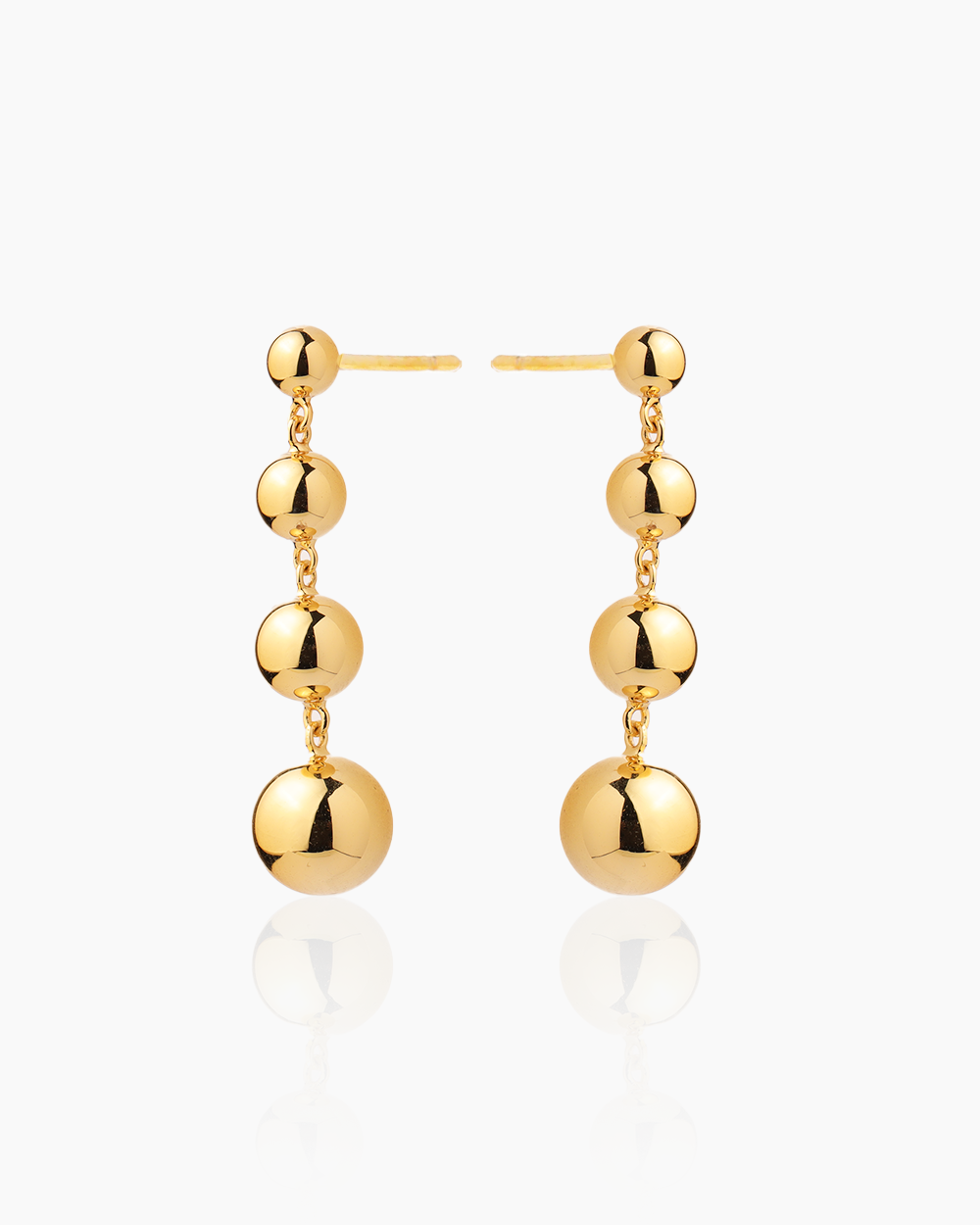 Brenda Gold Drop Studs