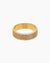 Half Pavé Band Gold Ring