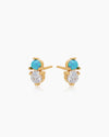 Kiana Opal Gold Studs