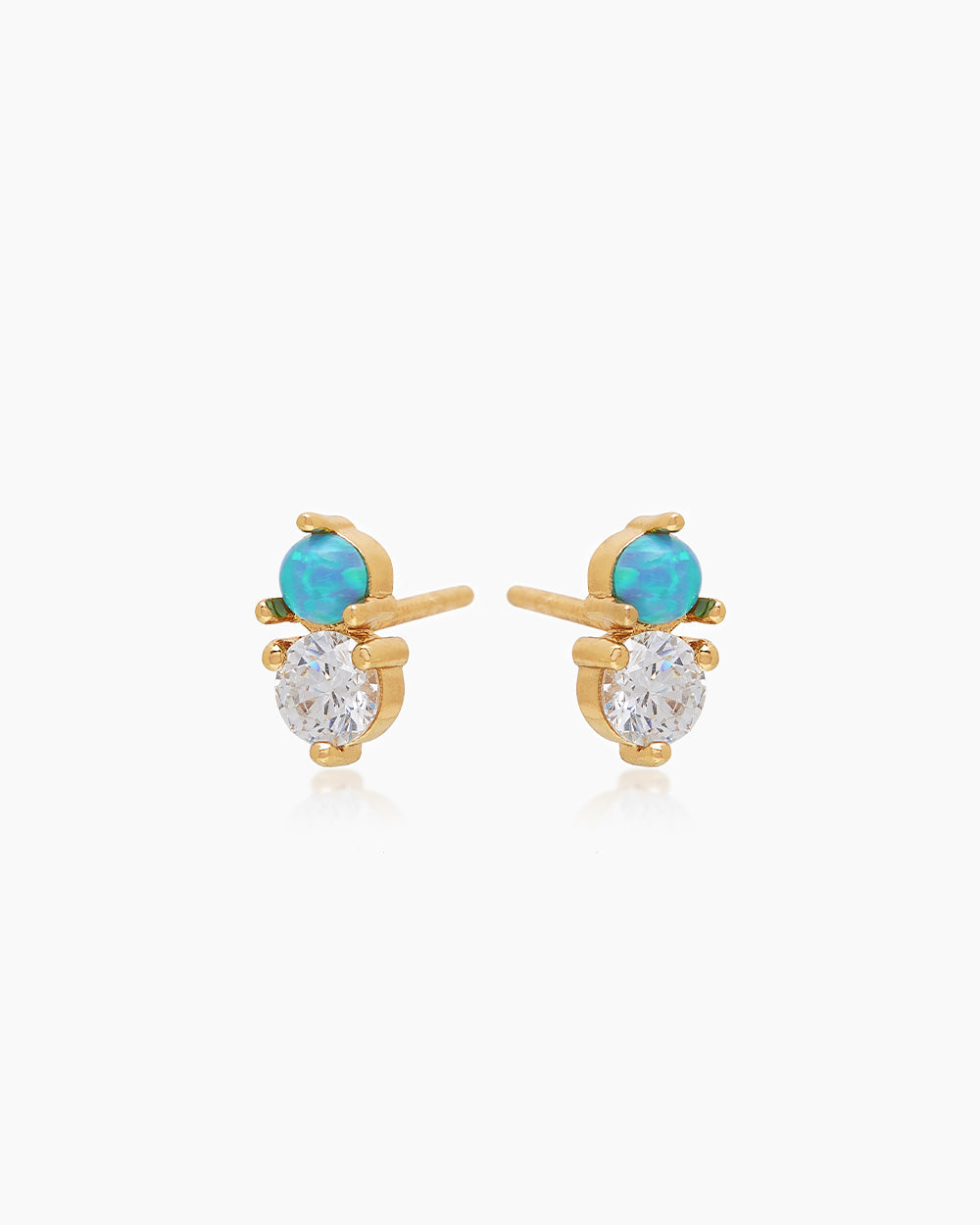 Kiana Opal Gold Studs