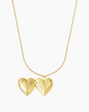 Heart Gold Locket Necklace