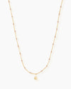 Dahlia Enamel Gold Necklace